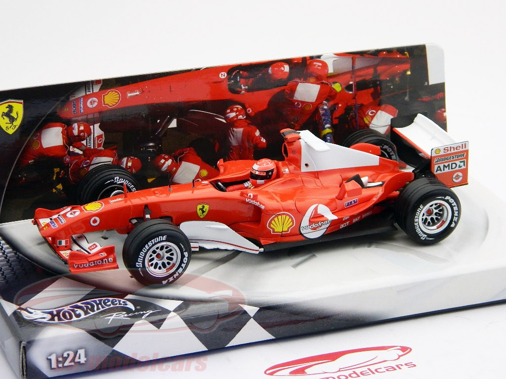 F1 Ferrari F2003 GA M. Schumacher Hot Wheels 1/18, édition Rare, Sponsor Marlboro, Occaz
