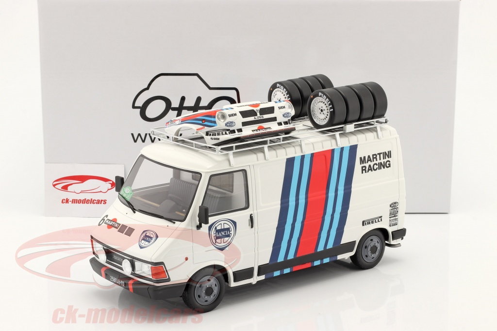 Fourgon Miniature Au 1/18: FIAT 242E Assistance Lancia Martini 126945413517