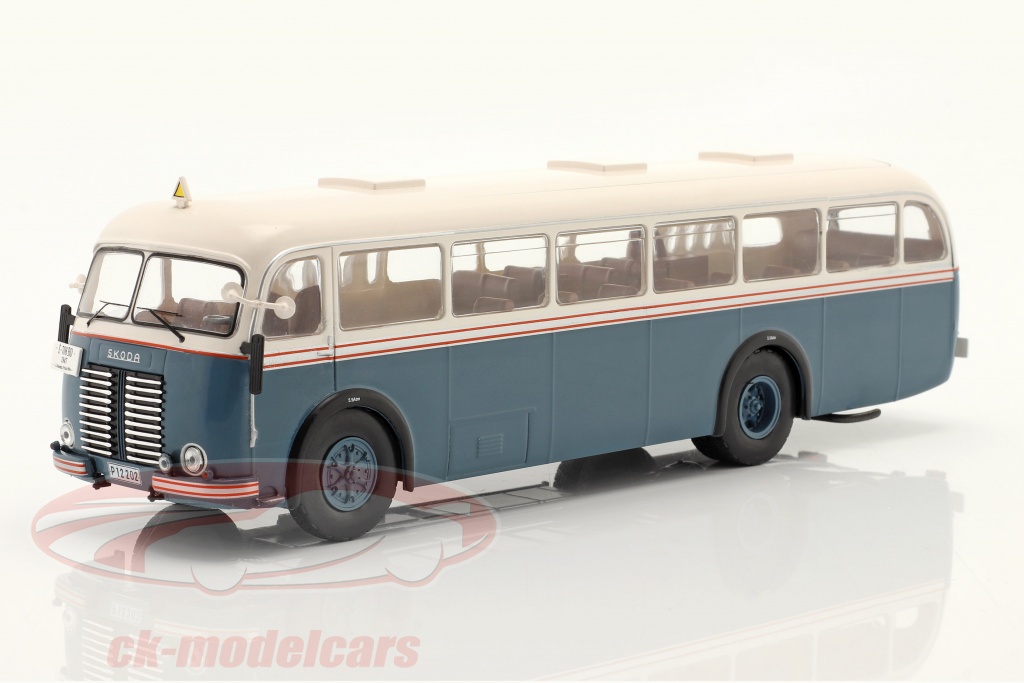 ixo-1-43-skoda-706-ro-autobus-annee-de-construction-1947-bleu-gris-blanche-bus031lq/
