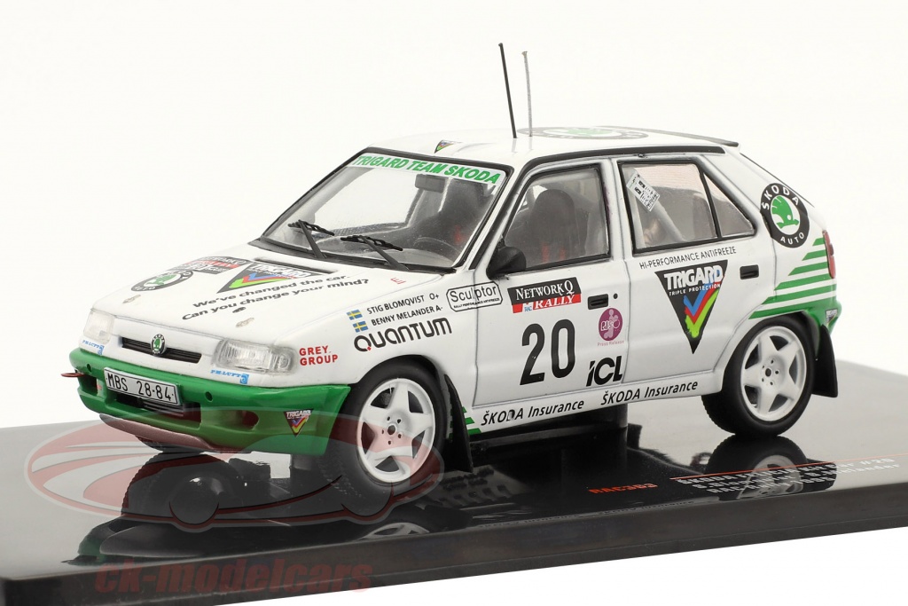 ixo-1-43-skoda-felicia-kit-car-no20-rac-rallye-1995-blomqvist-melander-rac363/