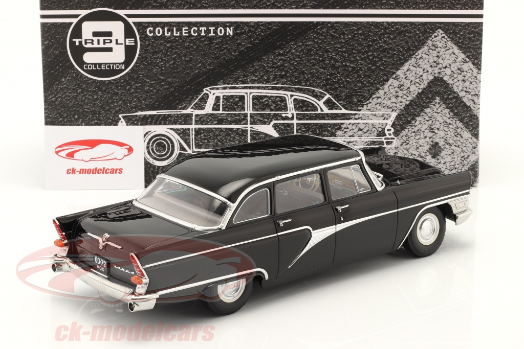 1:18 TRIPLE9 Gaz 13 Seagull Chaika 1959 Green White T9-1800252