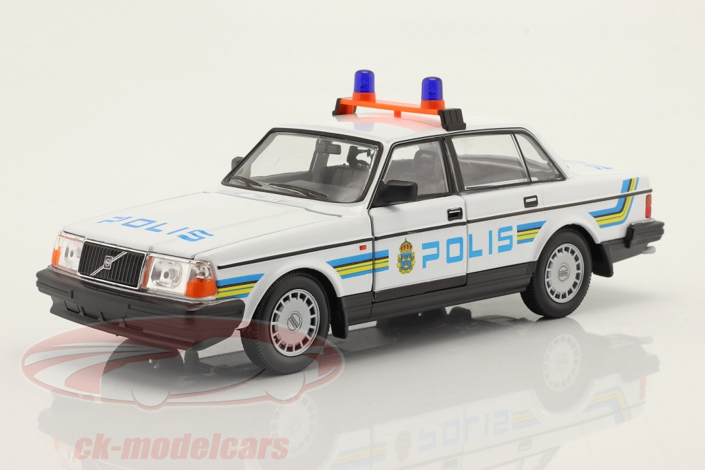 welly-1-24-volvo-240-gl-polis-police-sweden-1986-white-blue-yellow-24102/