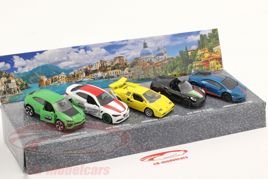 Majorette 1:64 5-Car Set Dream Cars Italie 212053178 modèle voiture  212053178 3467452065341