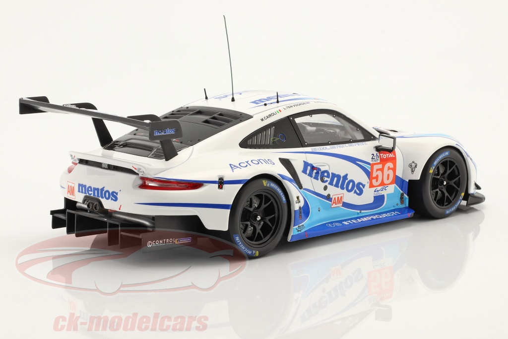 Modèle Réduit 1:18 IXO - Porsche 911 RSR #57 - 24h Du Mans 2020 (Bleekemolen, Fraga, Keating) - Métal Détaillé