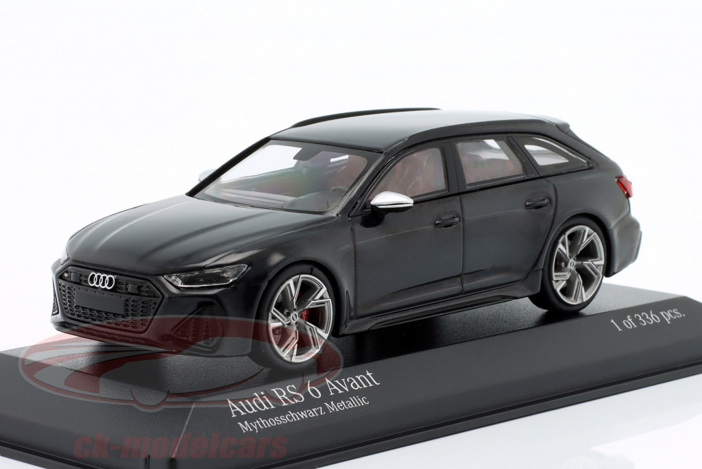 Audi RS 6 Avant year 2019 black metallic 1:43 Minichamps