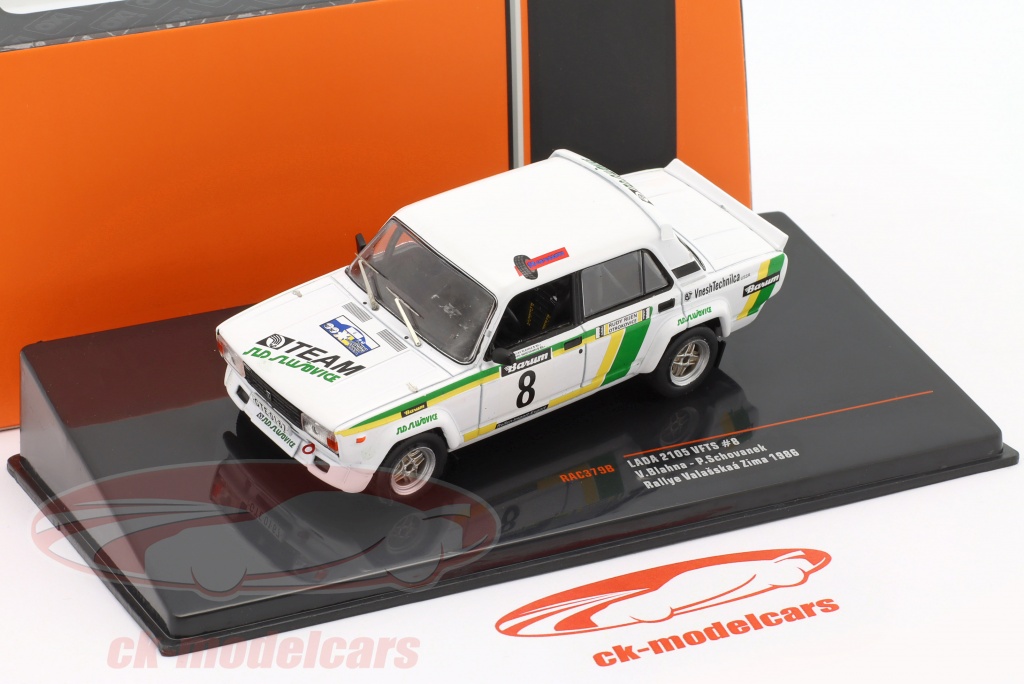 IXO 1/43 - LADA 2105 VFTS - Rallye De Valasska Zima 1986 - RAC379B