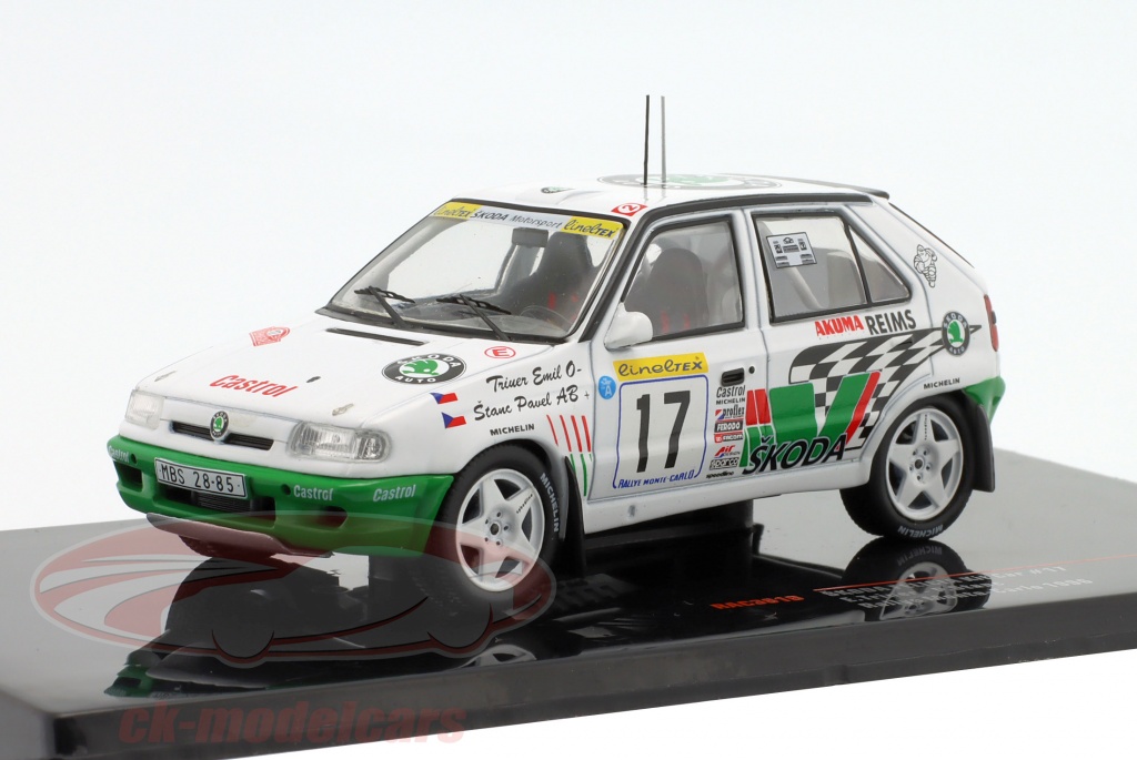 ixo-1-43-skoda-felicia-kit-car-no17-rallye-monte-carlo-1996-triner-stanc-rac381b/