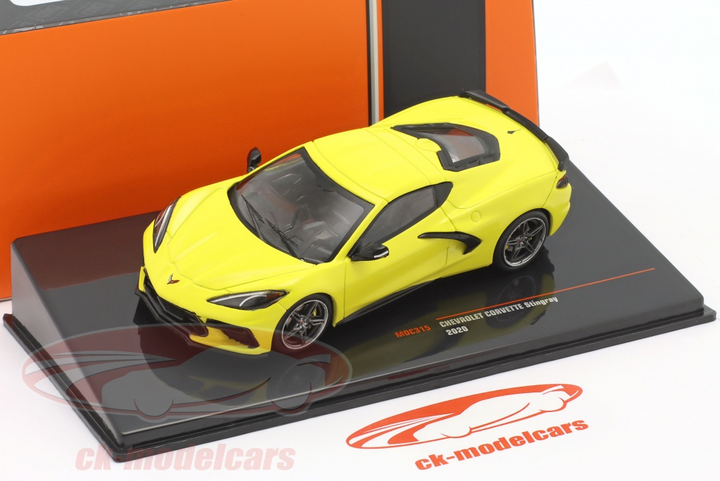 CHEVROLET CORVETTE C8 Stingray 2020 Yellow Ixo Moc315 1/43 Die Cast