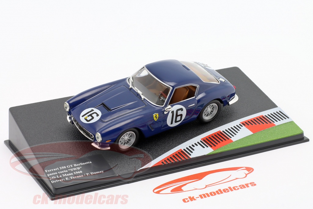 Minicar 1/18 Ferrari 250 SWB24H Le Mans 1960 Car Tavano