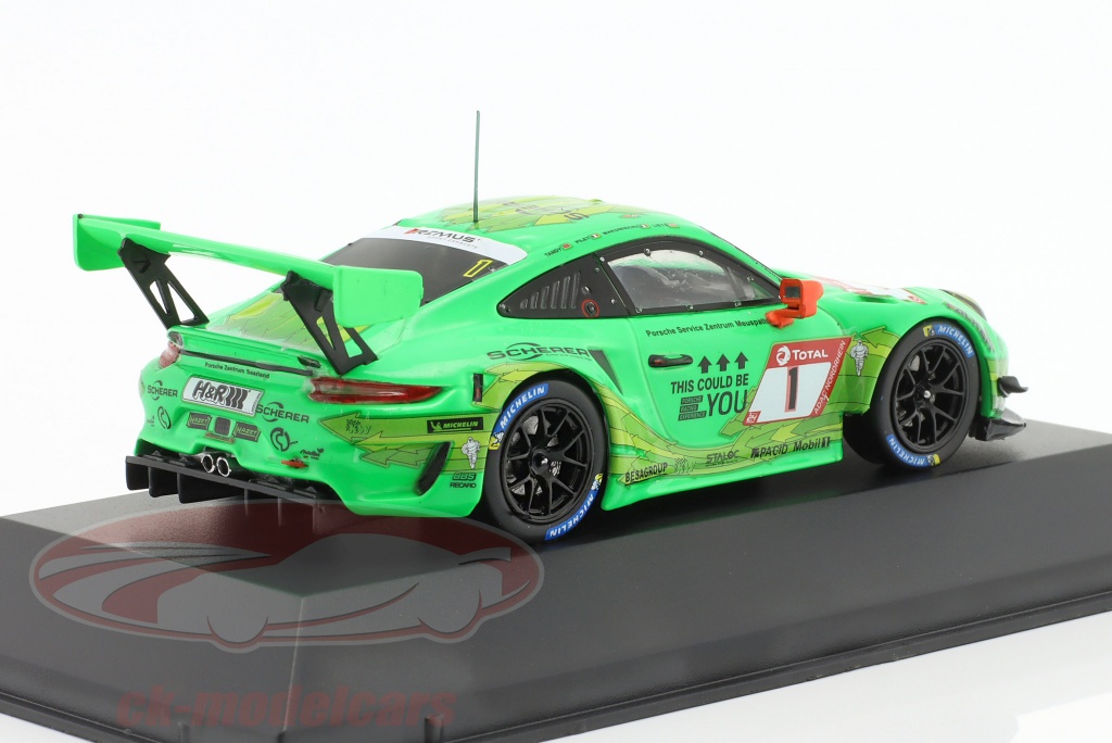 Ixo 1:43 Porsche 911 GT3 R #911 24h Nürburgring 2023 Manthey Grello MG I 911 24h 23 4391 model
