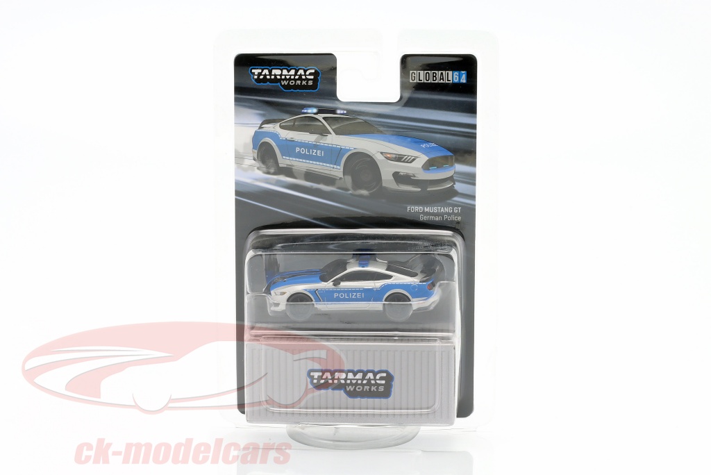 tarmac-works-1-64-ford-mustang-shelby-gt350r-police-germany-blue-silver-t64g-011-gp/