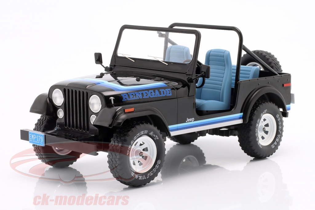 modelcar-group-1-18-jeep-cj-7-renegade-year-1980-black-blue-mcg18281/