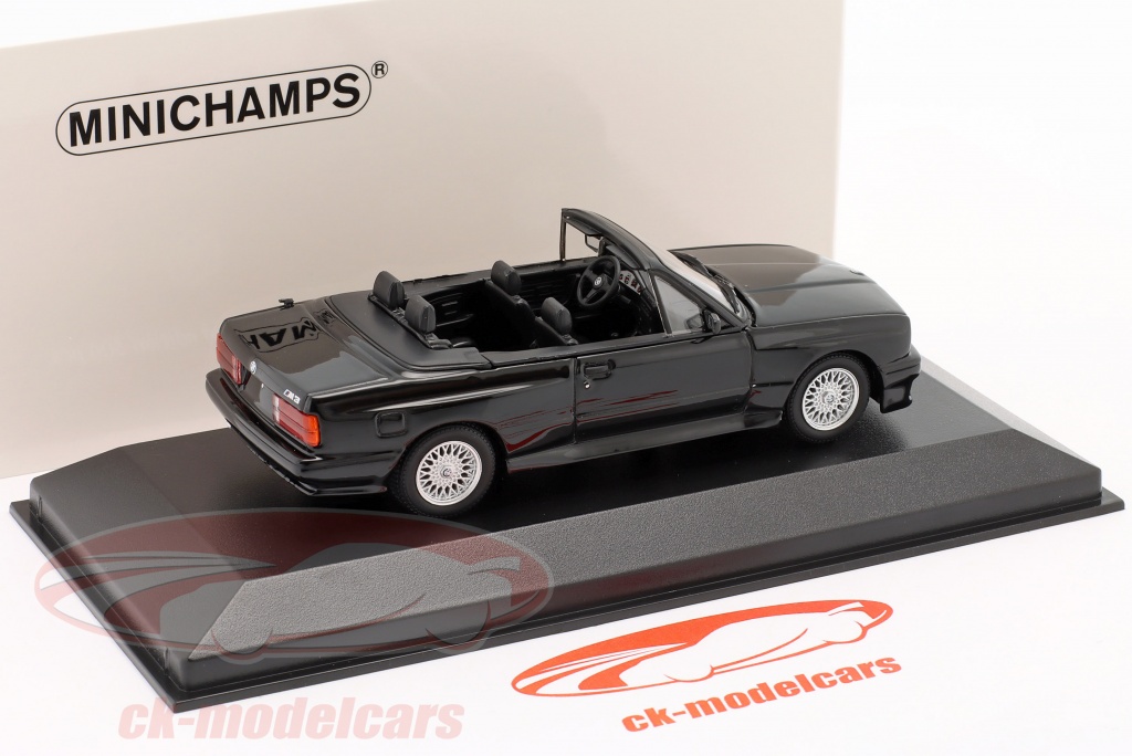 Minichamps 1:43 BMW M3 (E30) Cabriolet Baujahr 1988 glanzschwarz  