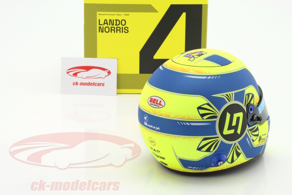 Bell 1:2 Lando Norris #4 McLaren F1 Team formula 1 2022 helmet 
