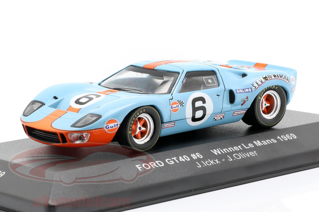 IXO Models, LM1969, Ford GT40, Gulf, Jacky Ickx, Jackie Oliver, Le Mans winner, 1969