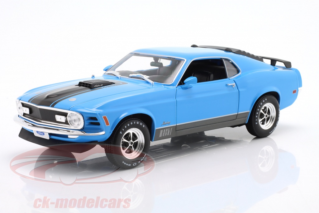 maisto-1-18-ford-mustang-mach-1-year-1970-blue-31453/