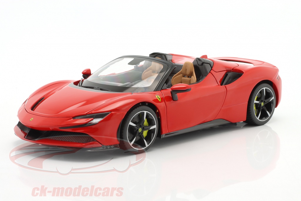 Ferrari SF90 Spider Année de construction 2021 rouge 1:18 Bburago