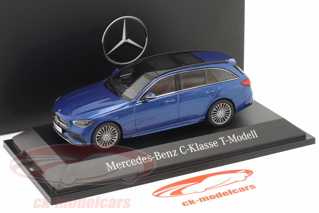 Zwart RVS Achterbumperprotector compatibel met Mercedes C-Klasse W206 Kombi 2021- 'Ribs