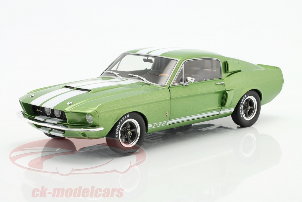 solido-1-18-ford-mustang-shelby-gt500-annee-de-construction-1967-vert-citron-blanc-s1802907/