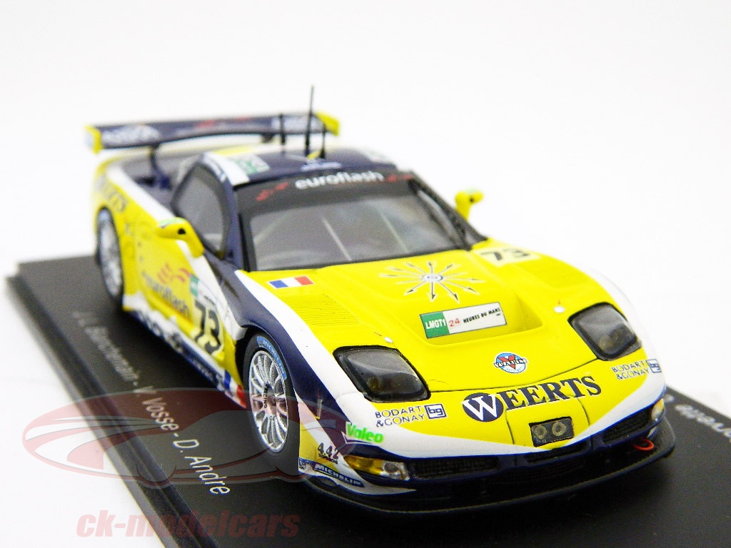 1:43 CORVETTE C5-R LE MANS 2007 no73 ANDRE / BLANCHEMAIN / VOSSE - 1:43