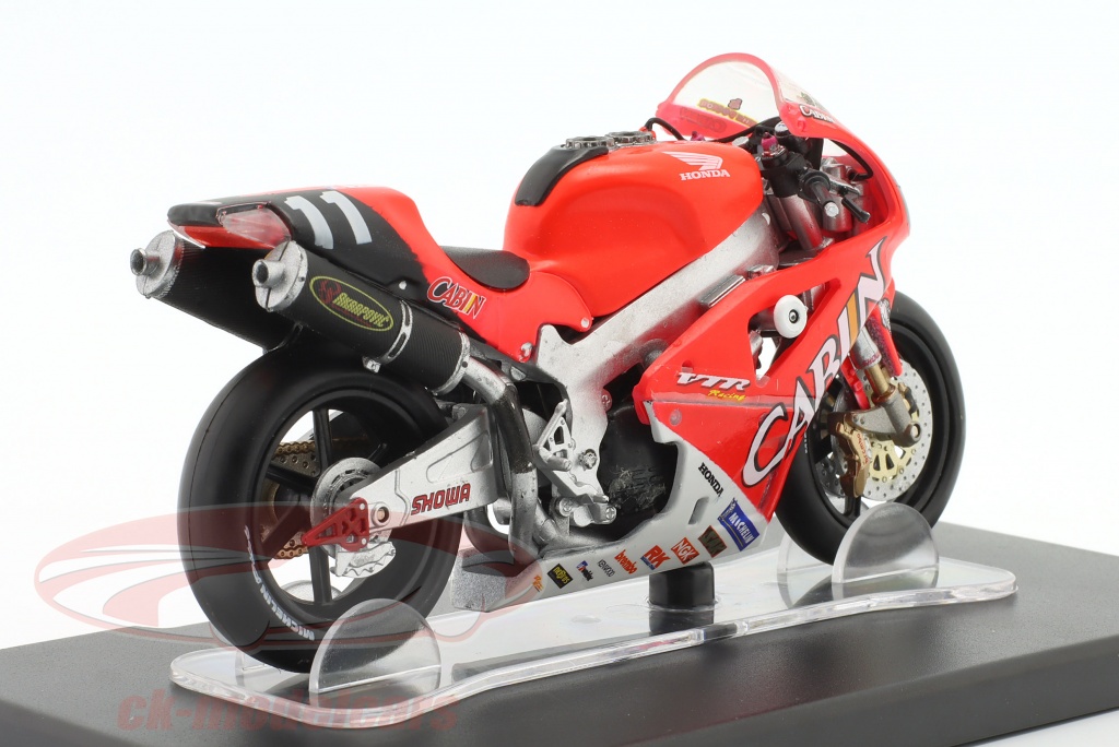 Miniature Moto Honda VTR 1000 SP2 2001 De Valentino Rossi Au 1/18 - Altaya - Neuf