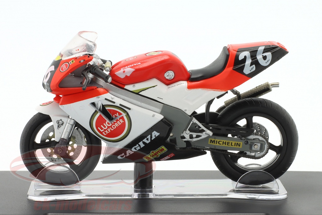 Escala 1 : 18 Modelo De Motocicleta Diecast Toy Cagiva Mito EV