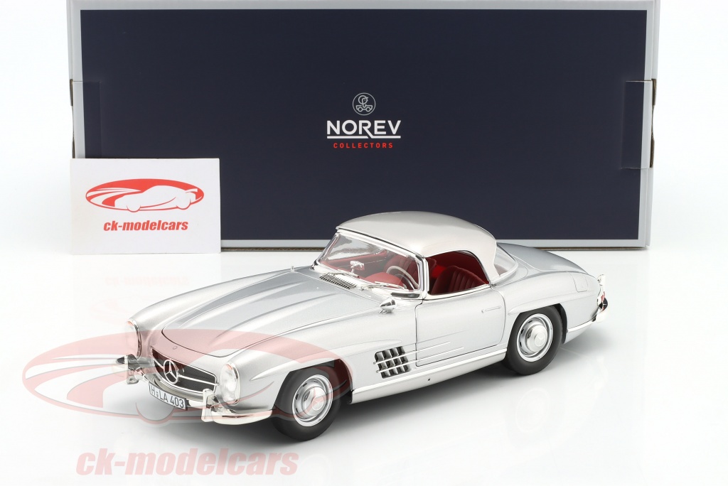 1:18 MERCEDES-BENZ 300 Sl W 198 II Roadster 1957-1963 Bleu Norev