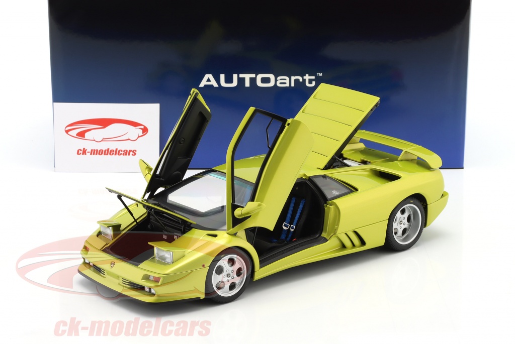 LAMBORGHINI DIABLO SE30 GIALLO SPYDER YELLOW MET. 1/18 MODEL CAR AUTOART 79157