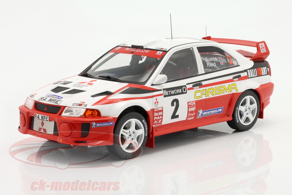 ixo-1-18-mitsubishi-lancer-rs-evolution-v-no2-winner-rac-rally-1998-burns-reid-18rmc093a20/