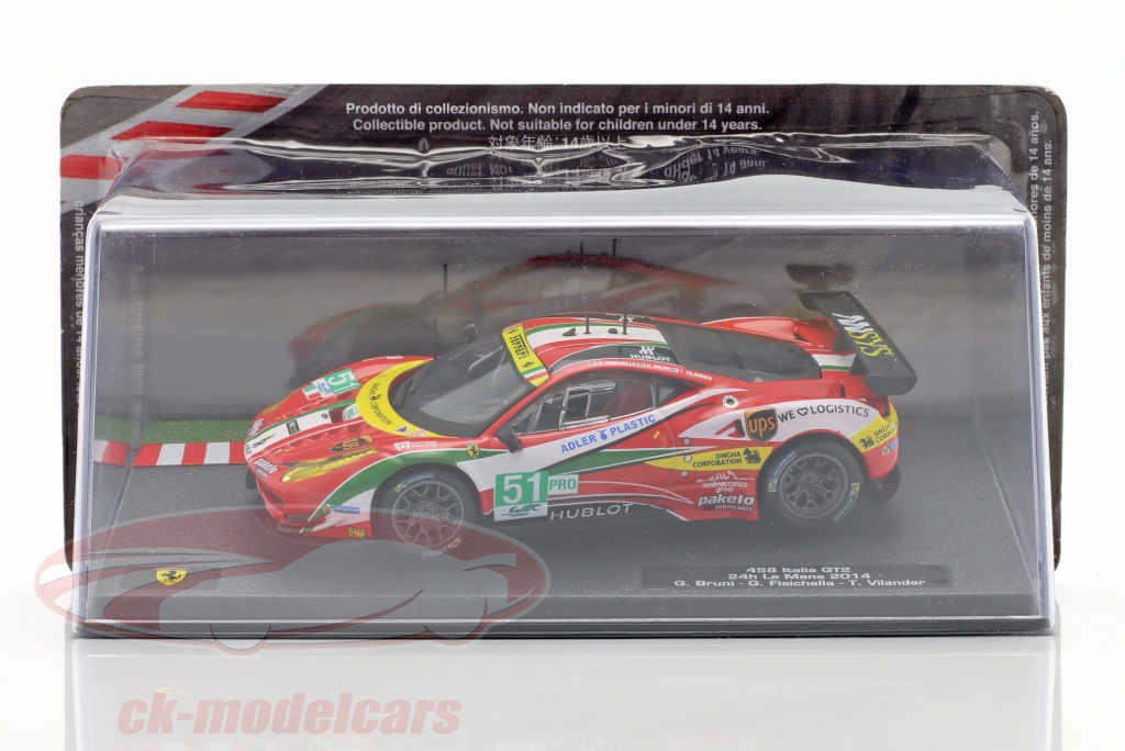 Ferrari 458 Italia #62 Winner LMGTE-Am Le Mans 2016 1/43e LOOKSMART LSLM038