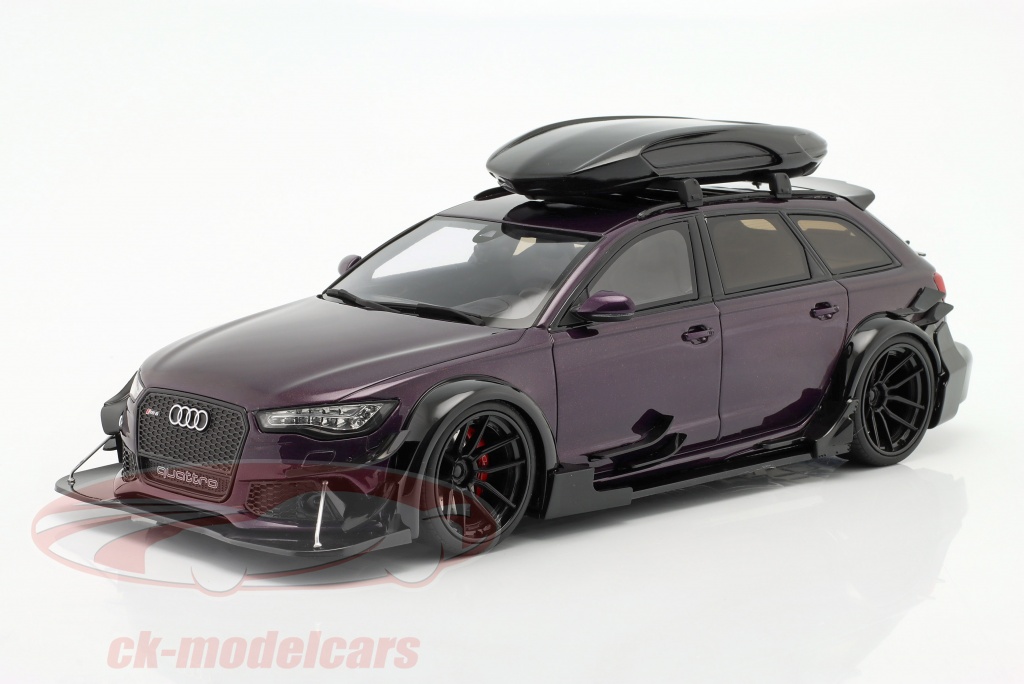 Audi RS 6 Avant (C7) Body Kit 2018 пурпурный 1:18 GT-Spirit