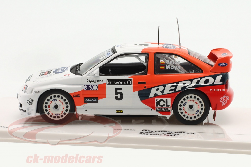 IXO 1:18 - Miniatura de carro - Ford Escort RS WRC #5 Winner Rally Acropolis 1997 - Sainz/Moya