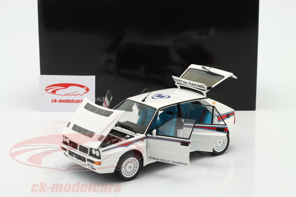 Miniature Kyosho 1:18 Lancia Delta HF Intégrale Évolution 08348G - Voiture D'essai 1992