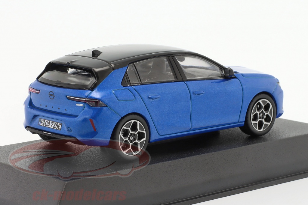 360060 Norev 1:43 Opel Astra Année de construction 2022 bleu métallique / le ...