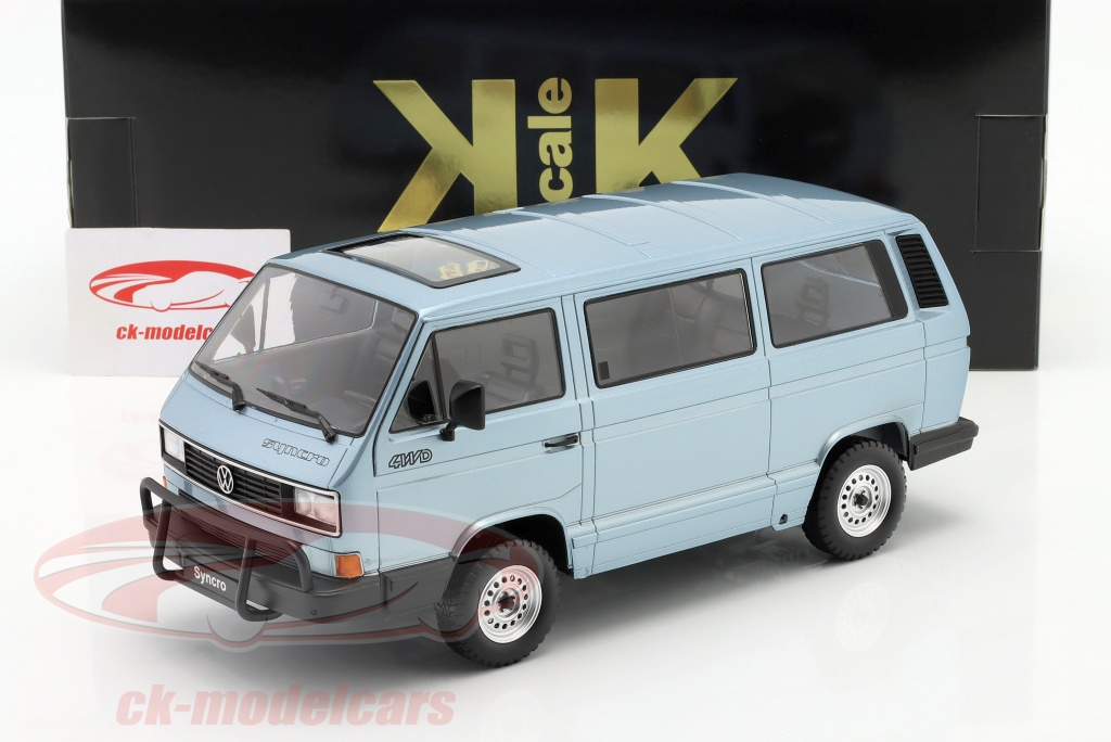 Produktbild von KK-Scale 1:18 Volkswagen VW Bus T3 Syncro Bouwjaar 1987 Lichtblauw Metalen Kkdc180964