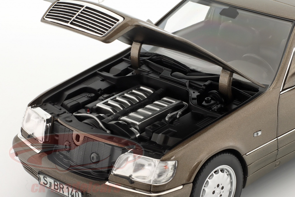 Miniature Norev 1/18 Mercedes S-Class 600Sel (W140) 1991 – Couleur Impala Brown