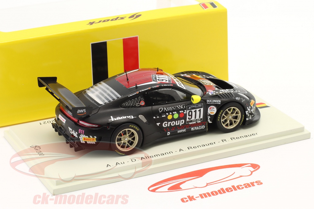 Porsche 911 GT3R 992 23 24 Heures de Spa Francorchamps 2023 Spark SB725 - Miniatures Autos Motos