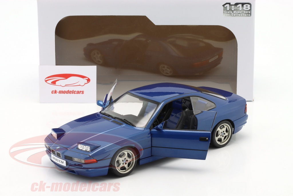 SOLIDO 1:18 BMW 850 (E31) CSI Dakar Yellow 1990 - Gedetailleerde Verzamelauto
