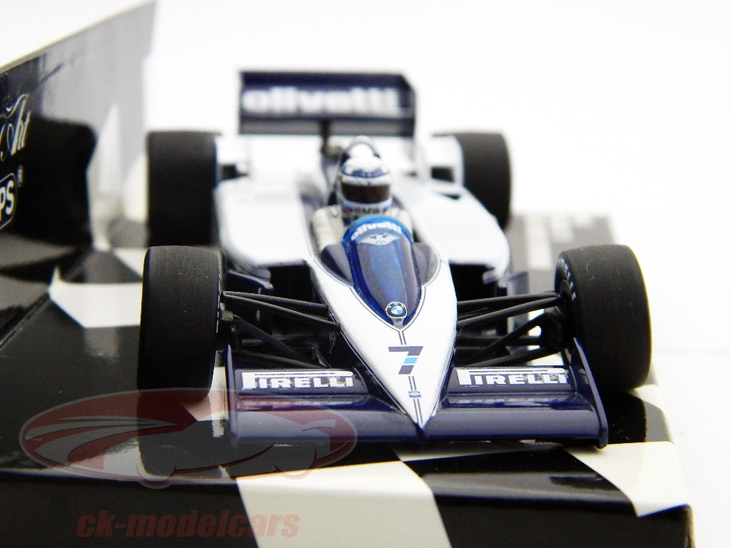 Brabham Bmw Bt55 Elio De Angelis 1986 F1 1:43 Minichamps Blanco