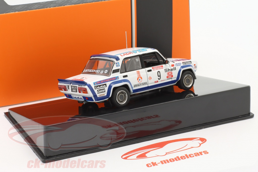 Miniature Ixo 1/43 Lada VAZ 2107 Bleu - 1984 - Pays De L'Est - Boîte Vitrine