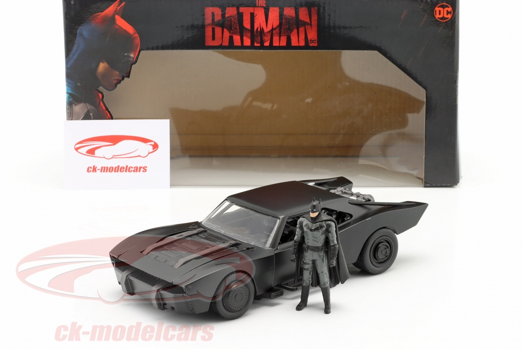 Batmobile Batman 2022 Jada Toys - Modellino Scala 1:24 Con Figura Metallica - Foto 7