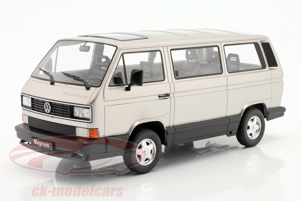 Miniature VW T3 Minibus Syncro 1987 - KK-Scale 1/18 - Métal Blanc - Modèle De Collection