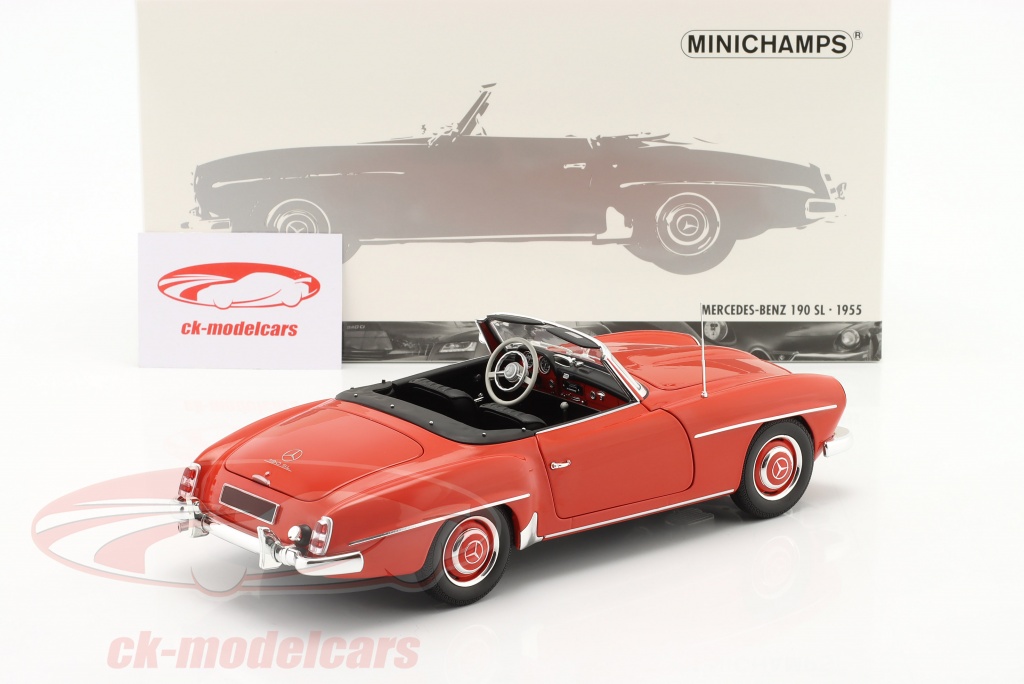 Minichamps 1/18 - Mercedes 190 SL (W121) De 1955 - Rouge - Pré-vente