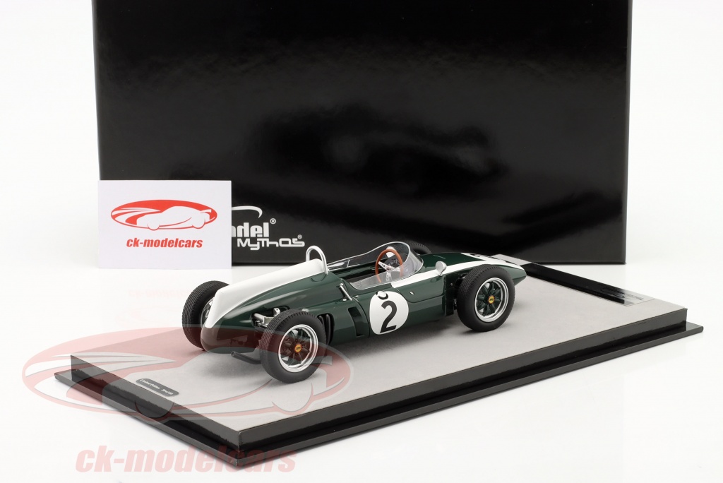 Tecnomodel 1:18 Cooper F1 T53 #2 British GP 1960 B. McLaren Green TM18-275B