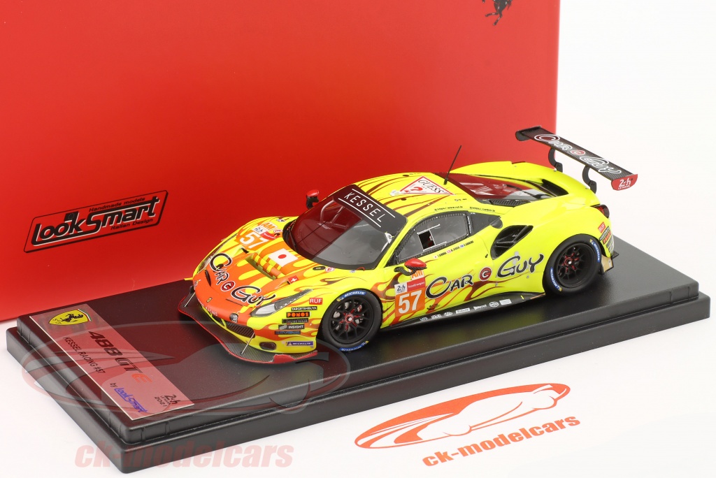 Maquette 1:43 Looksmart Ferrari 488 GTE Evo #57 - 24H Le Mans 2023 (pilotes Huffaker/Kimura)