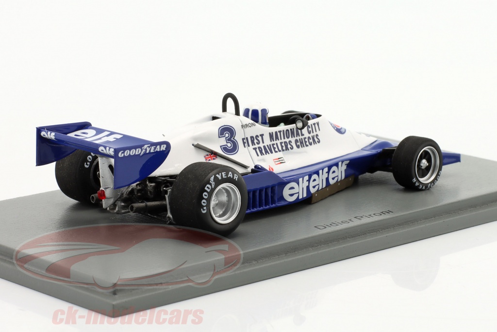 1:43 SPARK TYRRELL F1 008 #3 5Th Germany Gp 1978 D.Pironi Blue White S7237 EUR 79,95 - FR
