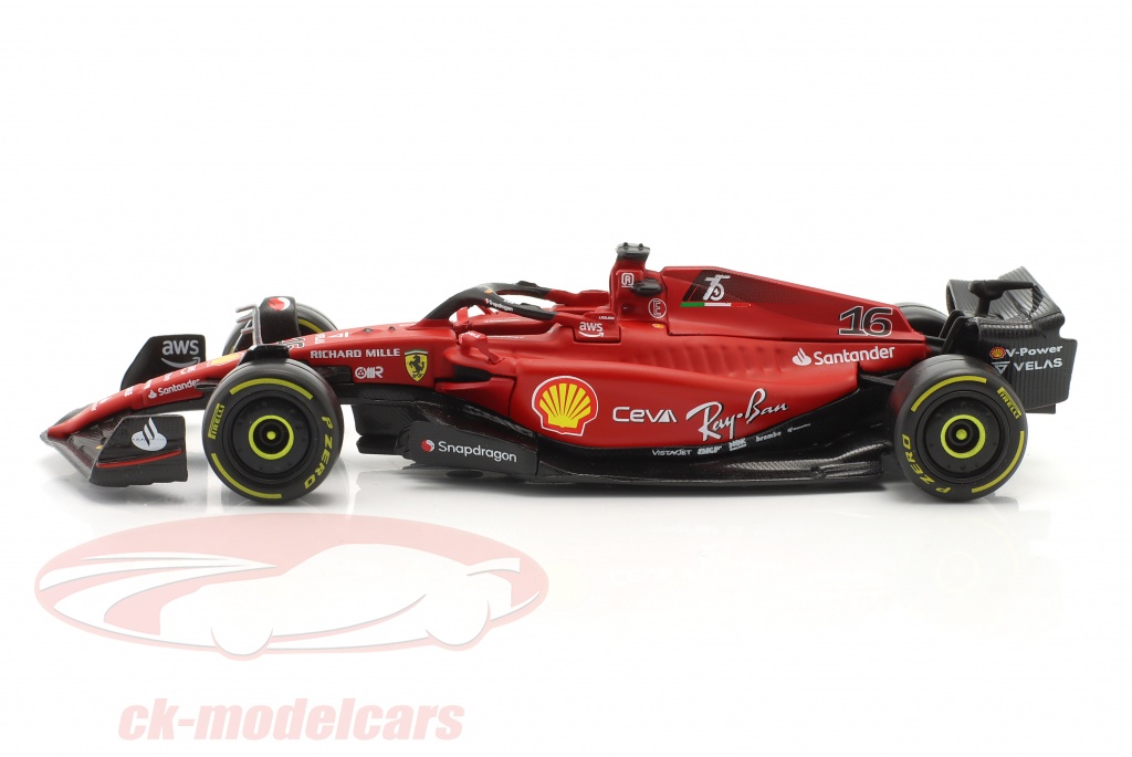 Bburago 1:43 Charles Leclerc Ferrari F1-F75 #16 formule 1 2022 18-36832 #16  modèle voiture 18-36832 #16 4893993368327 8719247769008