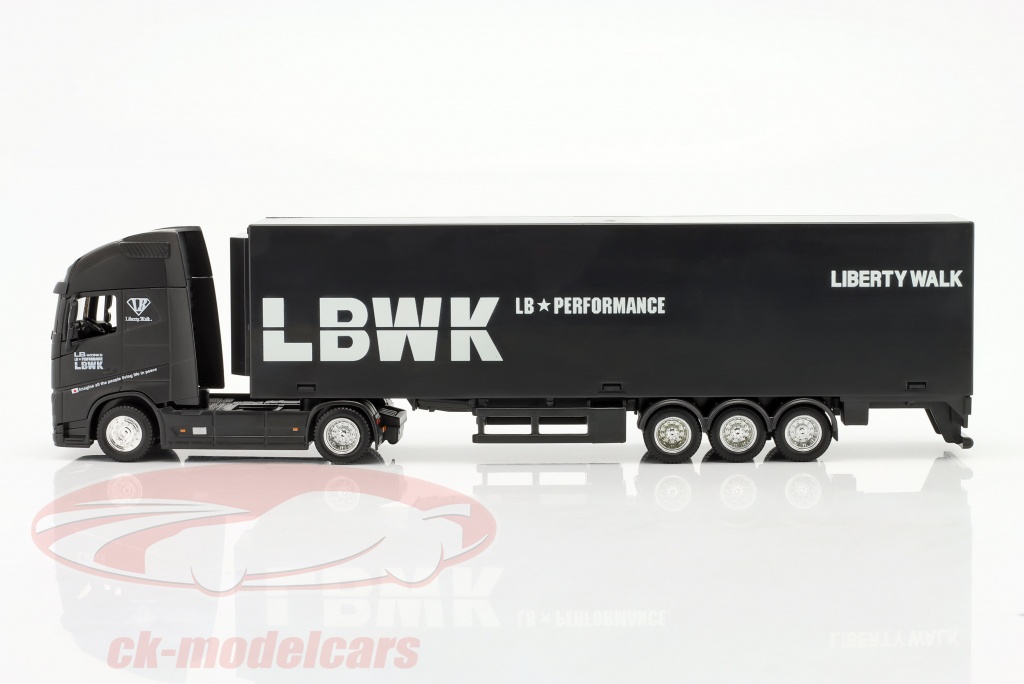 Bburago 1:43 Volvo FH16 Globetrotter 750 XXL LBWK Hauler & Trailer 18 ...