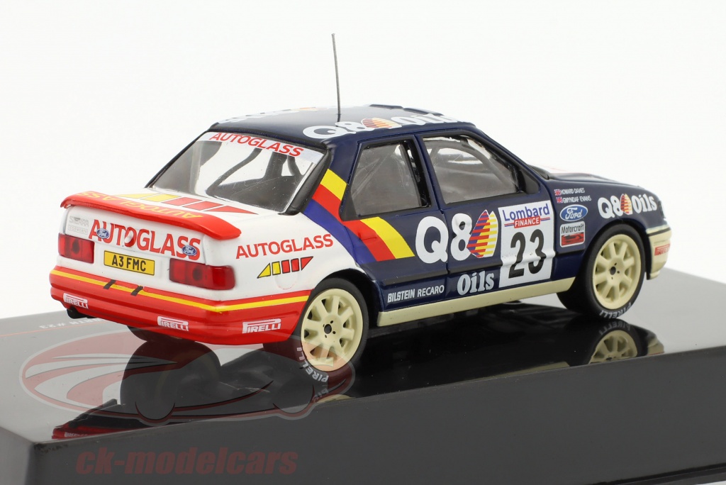 Décalcomanies Ford Escort Cosworth Rallye Monte Carlo 1997 - échelles 1:32, 1:43, 1:24, 1:18
