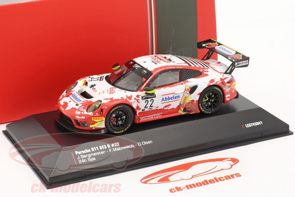 PORSCHE 911 GT3 R Winner Spa 2019 in 1:18 scale by IXO